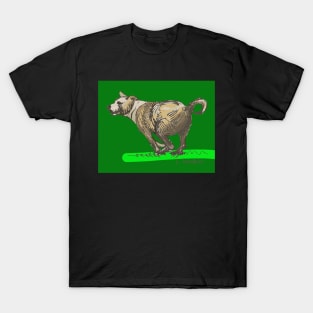 Bryan's Dog on Dark Green Background T-Shirt